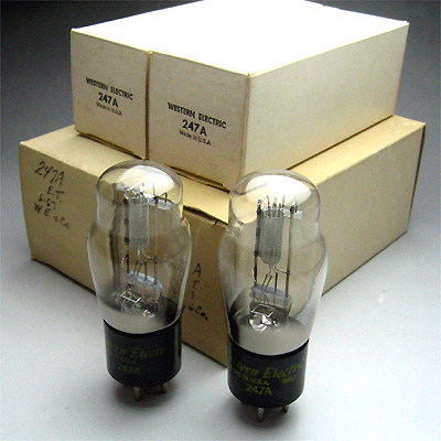 Western Electric 247A 真空管 2本セット　真空管アンプに Western Electric 247A 真空管 2本セット 真空管アンプに